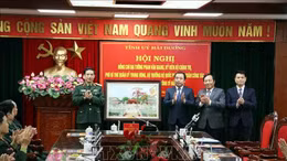 Bộ trưởng Bộ Quốc phòng làm việc với Ban Thường vụ Tỉnh ủy Hải Dương