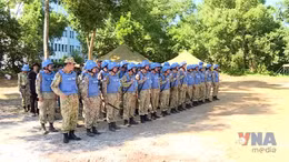 Diễn tập Công binh trước khi lên đường thực hiện nhiệm vụ 