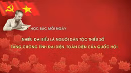 Học Bác mỗi ngày: Nhiều đại biểu là người dân tộc thiểu số - tăng cường tính đại diện, toàn diện của Quốc hội