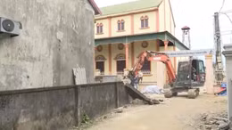 Xóm đạo hiến hàng nghìn mét đất để mở đường 