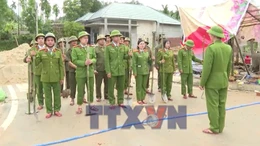 Công an thành phố Huế thần tốc xây dựng nhà cho người dân sau lũ 