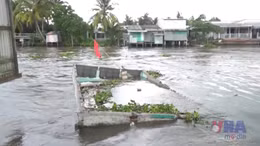 Sạt lở nhấn chìm nhà dân ở Cần Thơ 