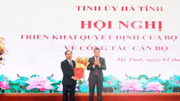 Ông Nguyễn Duy Lâm giữ chức Bí thư Tỉnh ủy Hà Tĩnh