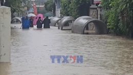 Khánh Hòa ứng cứu, tiếp tế cho người dân vùng ngập lụt