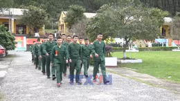Ngày đầu trong quân ngũ của các tân binh Quảng Trị