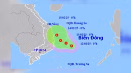 Khẩn cấp ứng phó với áp thấp nhiệt đới trên Biển Đông