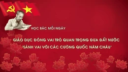 Học Bác mỗi ngày: Giáo dục đóng vai trò quan trọng đưa đất nước 'sánh vai với các cường quốc năm châu'