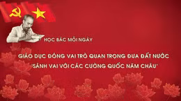 Học Bác mỗi ngày: Giáo dục đóng vai trò quan trọng đưa đất nước 'sánh vai với các cường quốc năm châu'