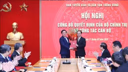 Ông Huỳnh Thành Đạt giữ chức Phó Trưởng Ban Tuyên giáo và Dân vận Trung ương