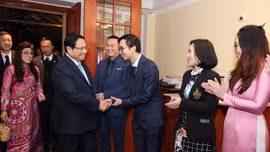 Thủ tướng Phạm Minh Chính gặp gỡ kiều bào tại Séc