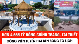 Hơn 4.665 tỷ đồng chỉnh trang, tái thiết công viên tuyến hai bên sông Tô Lịch