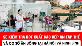 Kiểm tra đột xuất các bếp ăn tập thể và cơ sở ăn uống tại Hà Nội và Ninh Bình
