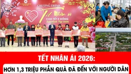 Tết Nhân ái 2026: Hơn 1,3 triệu phần quà đã đến với người dân