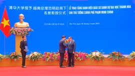 Thủ tướng Phạm Minh Chính nhận danh hiệu 'Giáo sư danh dự' Đại học Thanh Hoa