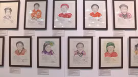 Chân dung các mẹ Việt Nam anh hùng qua nét vẽ của nữ họa sĩ U80