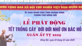 Quảng Bình phát động 'Tết trồng cây đời đời nhớ ơn Bác Hồ'