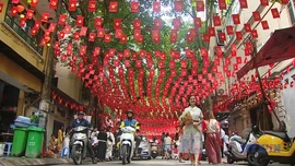 Check-in những phố cờ Hà Nội