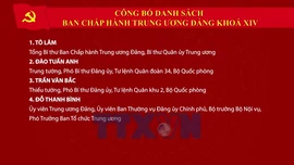 Trạm tin đặc biệt: Danh sách trúng cử Ban Chấp hành Trung ương Đảng khóa XIV