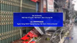 Ủng hộ đồng bào khắc phục hậu quả bão số 10 vào số tài khoản nào?