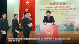 Một số hình ảnh bầu cử đại biểu Quốc hội khóa XVI và đại biểu HĐND các cấp nhiệm kỳ 2026-2031