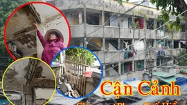 Hàng trăm hộ dân sống bất an trong chung cư chờ sập ở TP Hồ Chí Minh.