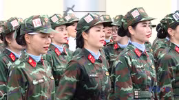 Khối nữ gìn giữ hòa bình - Quyết tâm hoàn thành xuất sắc nhiệm vụ A80