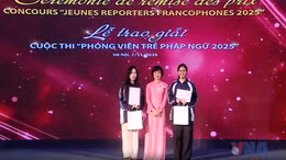 Trao giải cuộc thi 'Phóng viên trẻ Pháp ngữ 2025'