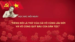 Học Bác mỗi ngày: 'Tiếng nói là thứ của cải vô cùng lâu đời và vô cùng quý báu của dân tộc'