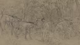 Khoảnh khắc 'Đường lên Điện Biên' qua tác phẩm của các danh họa