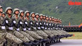 Toàn cảnh buổi tổng hợp luyện diễu binh, diễu hành lần thứ 2 tại Hà Nội