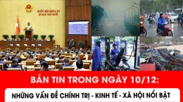 Bản tin trong ngày 10/12: Những vấn đề chính trị - kinh tế - xã hội nổi bật