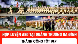 Hợp luyện sự kiện A80 tại Quảng trường Ba Đình thành công tốt đẹp