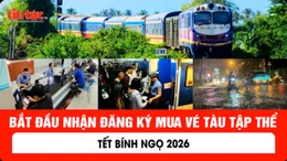Bắt đầu nhận đăng kí mua vé tàu tập thể Tết Bính Ngọ 2026