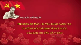 Học Bác mỗi ngày: Tinh gọn bộ máy - sự vận dụng sáng tạo tư tưởng Hồ Chí Minh về nhà nước của dân, do dân và vì dân