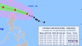 Bão Ragasa mạnh lên, hướng vào biển Đông