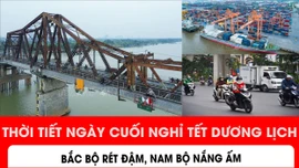 Thời tiết ngày cuối nghỉ Tết Dương lịch 2026: Bắc Bộ rét đậm, Nam Bộ nắng ấm