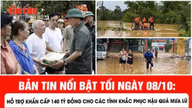 Hỗ trợ khẩn cấp 140 tỷ đồng cho các tỉnh khắc phục hậu quả mưa lũ