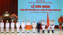 Công an thành phố Hải phòng đón nhận danh hiệu Anh hùng LLVTND
