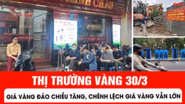 Thị trường vàng đảo chiều tăng, chênh lệch mua - bán vẫn lớn