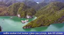 Miễn, giảm phí thăm Vịnh Hạ Long, Bái Tử Long cho người già và trẻ em