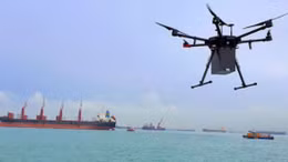 Singapore triển khai dịch vụ giao hàng ngoài khơi bằng drone