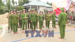 Công an thành phố Huế thần tốc xây dựng nhà cho người dân sau lũ 